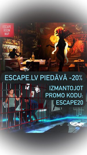 Скидка на Escape.lv комнаты!